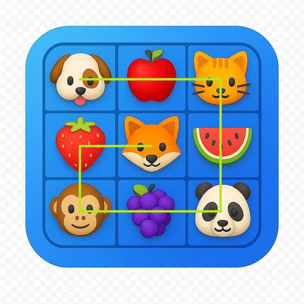 Emoji Connect: One Line Puzzle